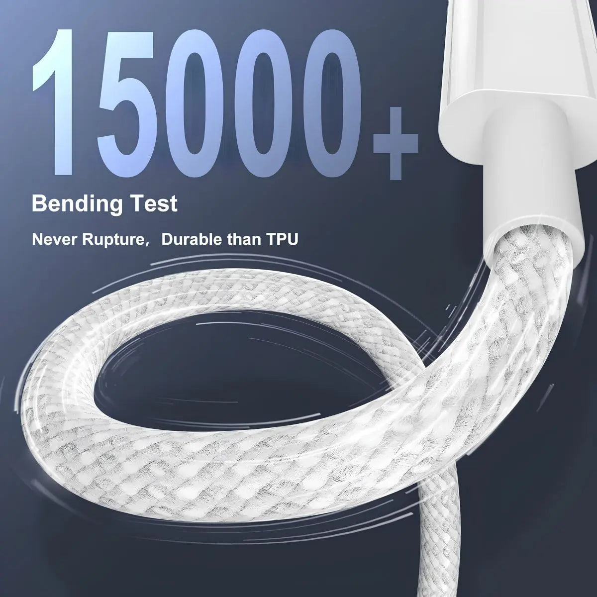 60W Braided USB-C to USB-C Fast Charging Cable