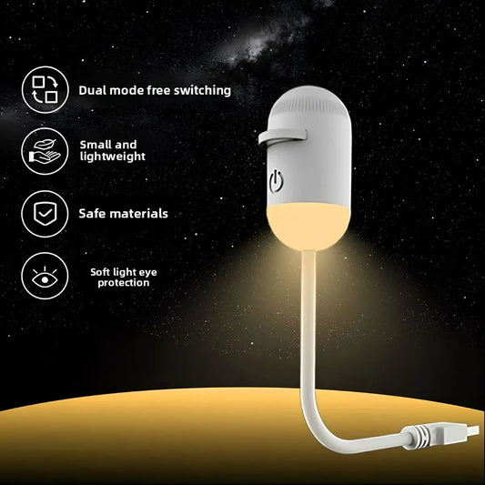2-in-1 Mini Galaxy Star Projector Night Light