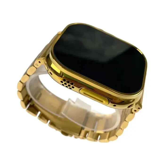 G9 Ultra Pro Gold Smart Watch with 3 Straps
