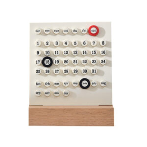 Handmade Wooden Perpetual Desk Calendar | DIY Acrylic Ring Table Calendar