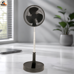 Rechargeable Foldable Table Fan USB Portable Desk Fan with 3 Speed Cooling